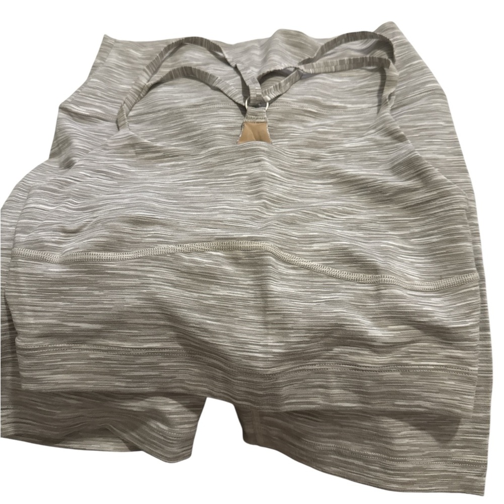 NEW Outdoor Voices Biker shorts and Free form crop top Oatmeal set SM